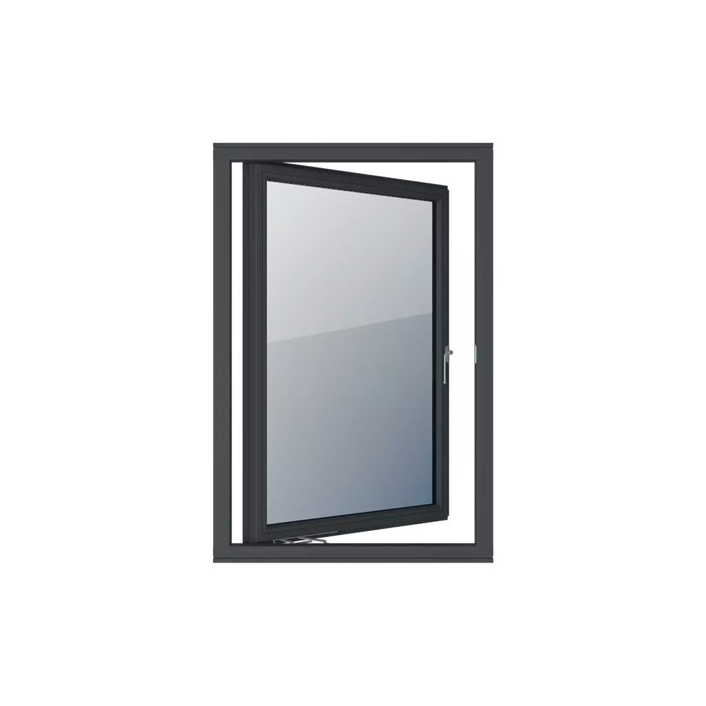 Single-leaf products pvc-windows  