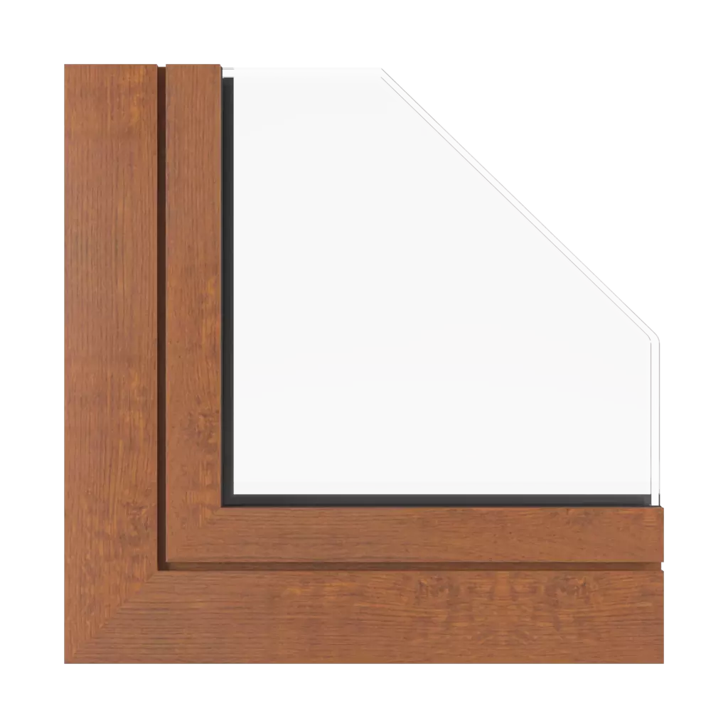 Rustic oak windows window-profiles aluprof mb-45-office