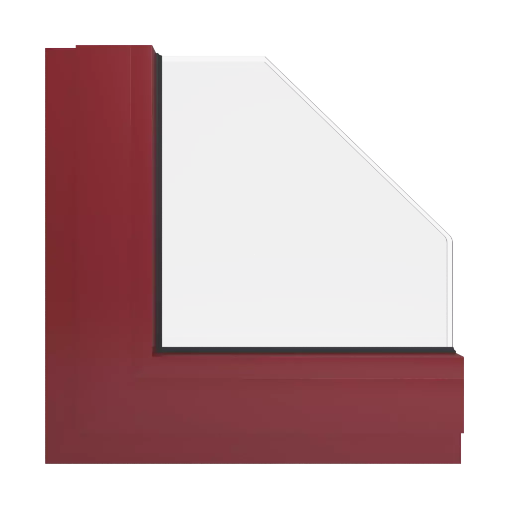 RAL 3011 Brown red windows window-color aluminum-ral ral-3011-brown-red interior