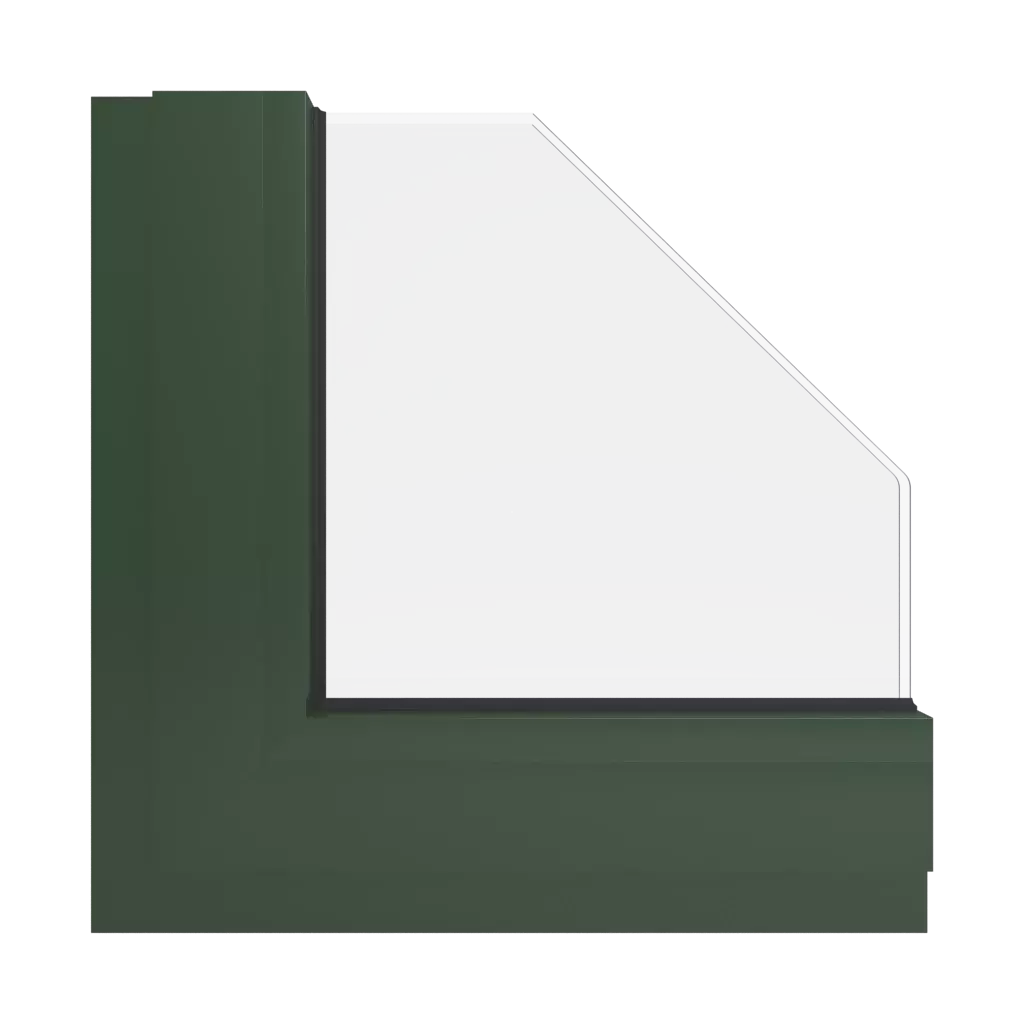 RAL 6020 Chrome green windows window-color aluminum-ral ral-6020-chrome-green interior