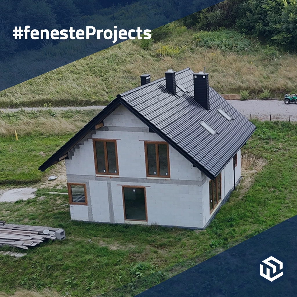 Small house under the forest with brown windows 🎥 projects window-profiles    